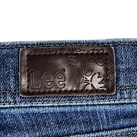 Lee Classic Fit Straight Leg Blue Jeans - At the Waist - Plus Size 16 Petite - Picture 8 of 14